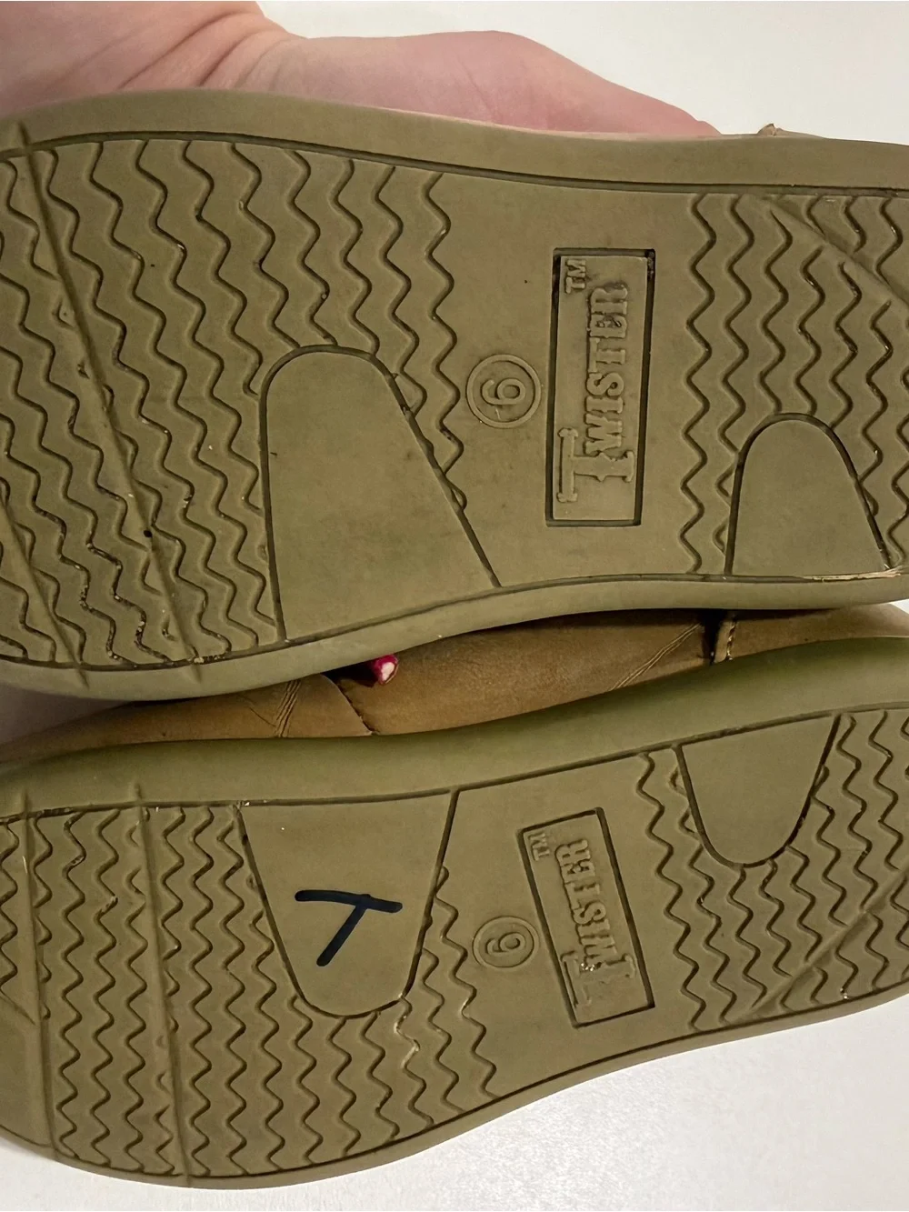 Twister Toddler Size 6 Tan Pink Moc Toe Chukka Shoes Boots